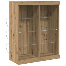LED Sideboard Artisan Eiken 41 x 37 x 100 cm Bewerkt hout
