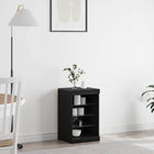 LED Sideboard Black Oak 41 x 37 x 67 cm Engineered wood