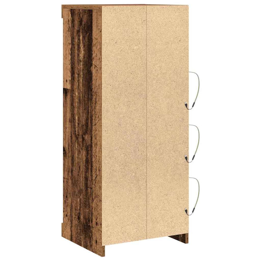 Sideboard met LED-verlichting Oude Hout 41x37x100 cm