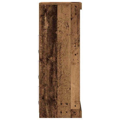 Sideboard met LED-verlichting Oude Hout 41x37x100 cm