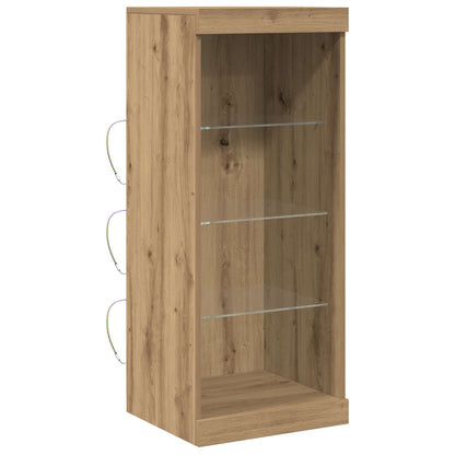 LED Sideboard Artisan Eiken 41 x 37 x 100 cm Bewerkt hout