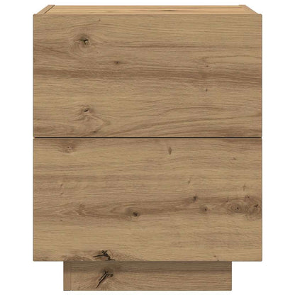 Nachtkastje met lade Artisan Eiken 45 x 40 x 55 cm Bewerkt hout