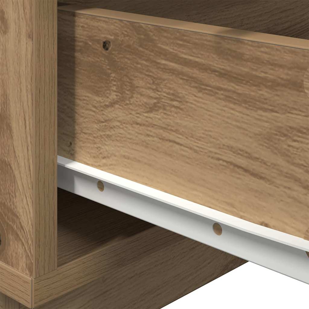 Nachtkastje Artisan Eiken 70 x 36 x 40,5 cm Bewerkt hout