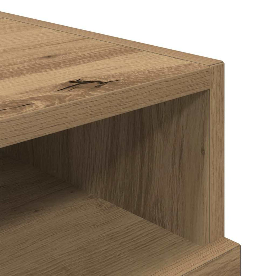 Nachtkastje met lade Artisan Eiken 40 x 39 x 37 cm Bewerkt hout