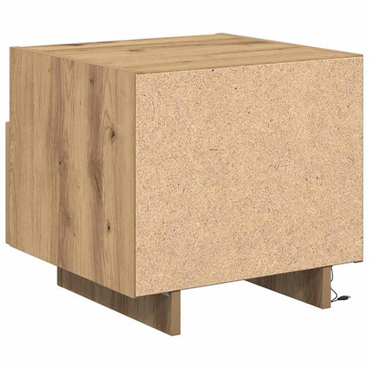 Nachtkastje met lade Artisan Eiken 40 x 39 x 37 cm Bewerkt hout