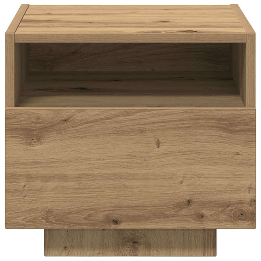 Nachtkastje met lade Artisan Eiken 40 x 39 x 37 cm Bewerkt hout