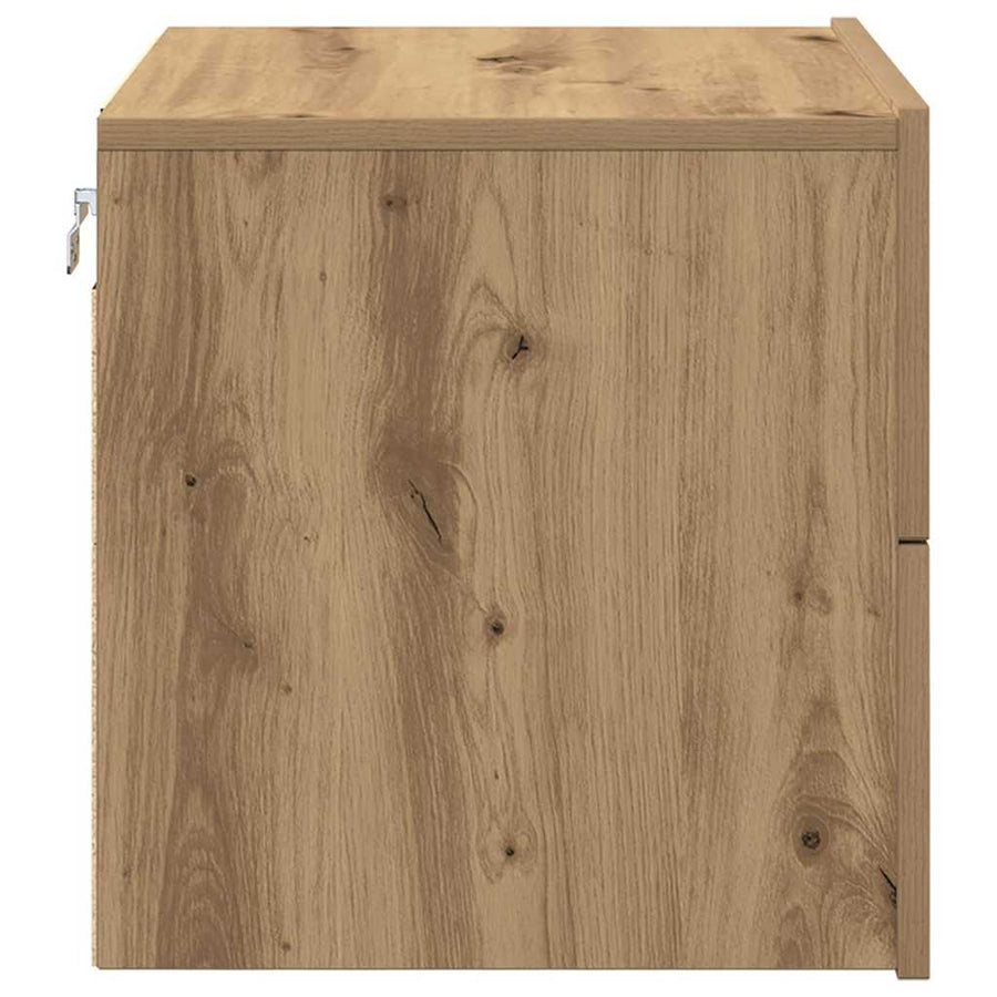 Nachtkastje met lade Artisan Eiken 50 x 39 x 41 cm Bewerkt hout