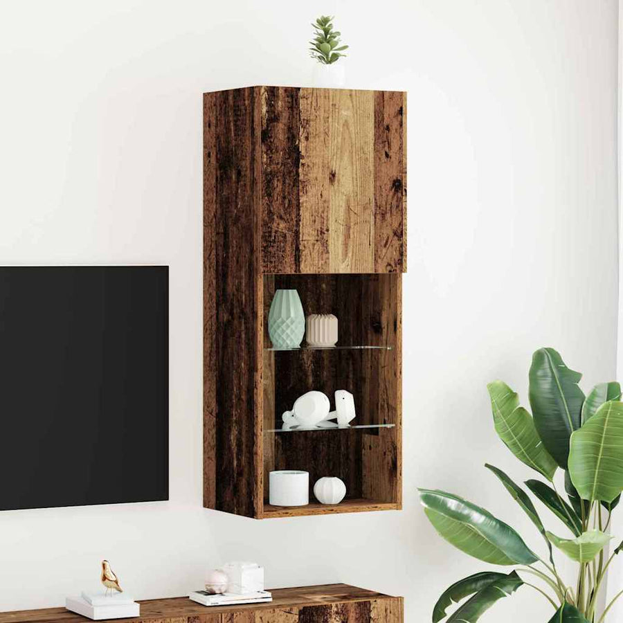 Tv-meubelset Oudhout 40,5 x 30 x 102 cm Bewerkt hout