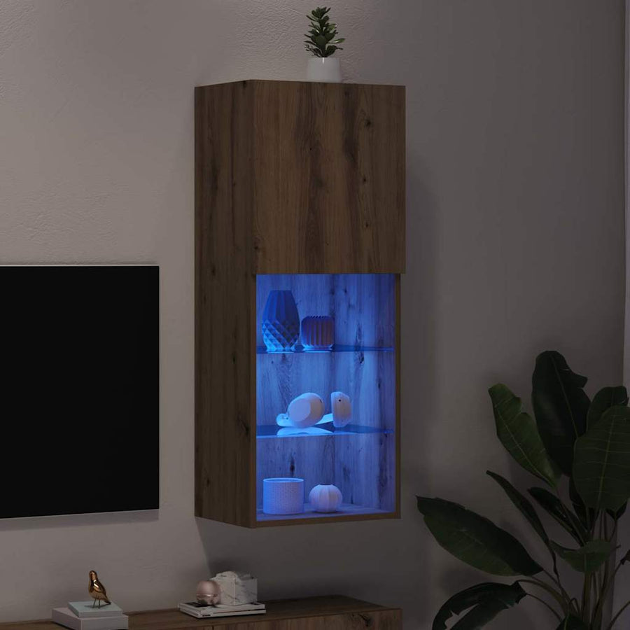 Tv-meubelset Artisan Eiken 40,5 x 30 x 102 cm Bewerkt hout