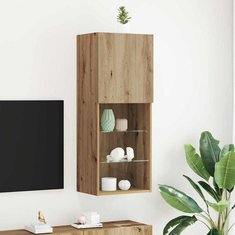 Tv-meubelset Artisan Eiken 40,5 x 30 x 102 cm Bewerkt hout