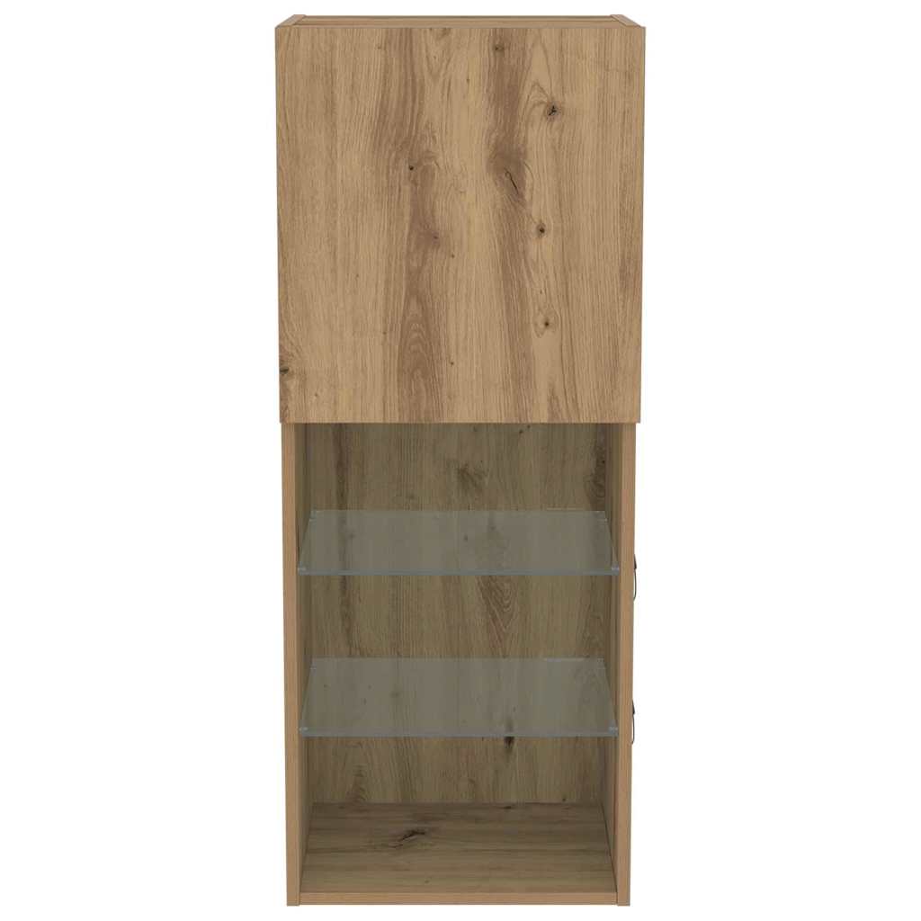Tv-meubelset Artisan Eiken 40,5 x 30 x 102 cm Bewerkt hout