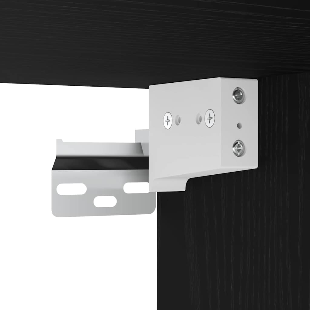 Tv-meubelset Zwart Eiken 40,5 x 30 x 102 cm Bewerkt hout