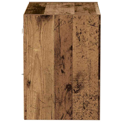 Wandplank met LED-verlichting 2 pcs Bruin 40 x 28,5 x 40 cm