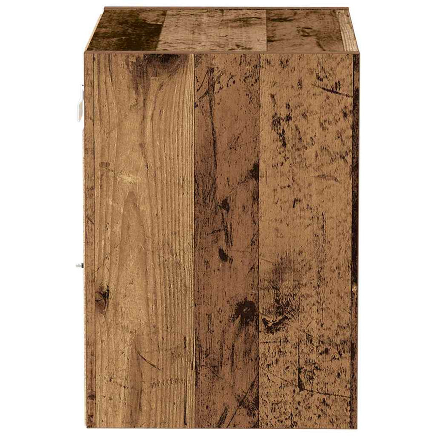 Wandplank met LED-verlichting 2 pcs Bruin 40 x 28,5 x 40 cm