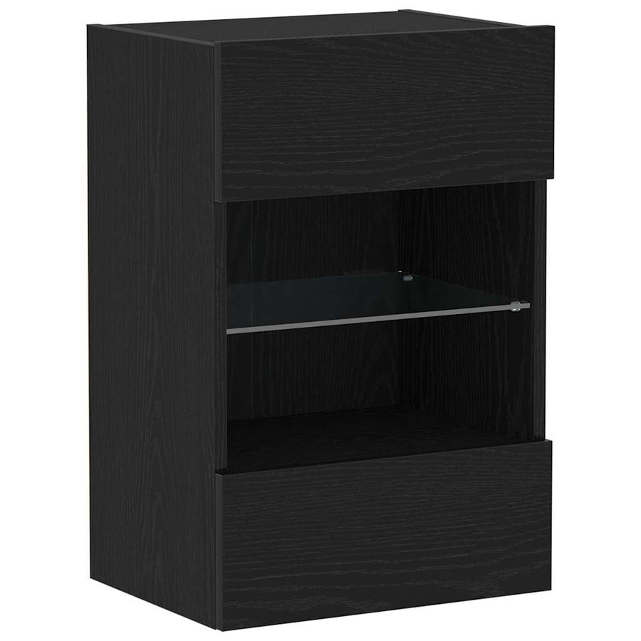 Tv-meubelset Zwart 40 x 30 x 60,5 cm Bewerkt hout