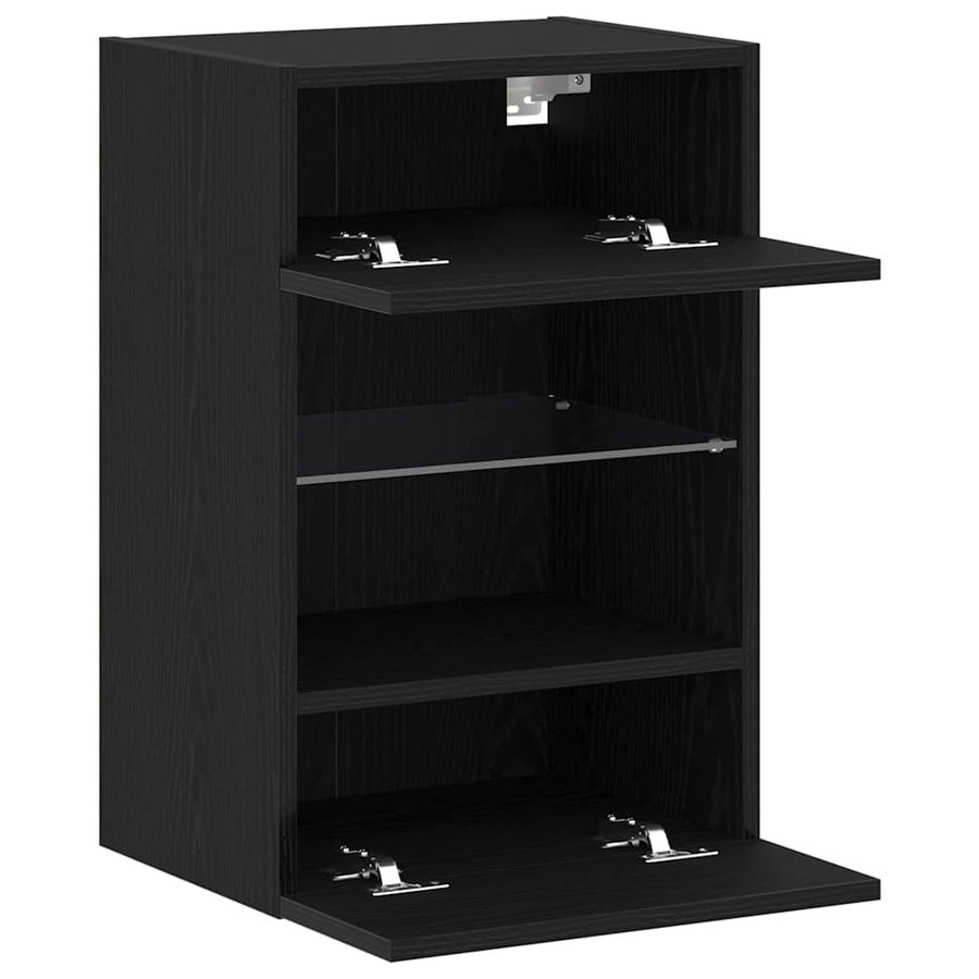 Tv-meubelset Zwart 40 x 30 x 60,5 cm Bewerkt hout
