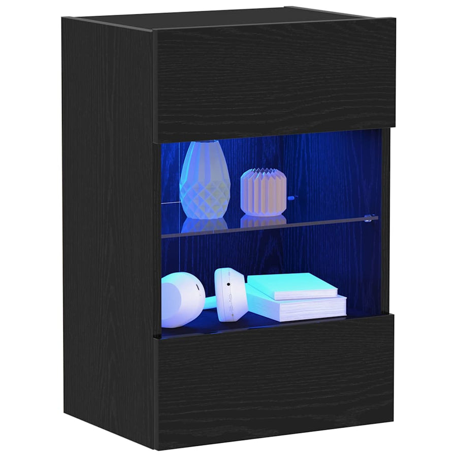 Tv-meubelset Zwart 40 x 30 x 60,5 cm Bewerkt hout