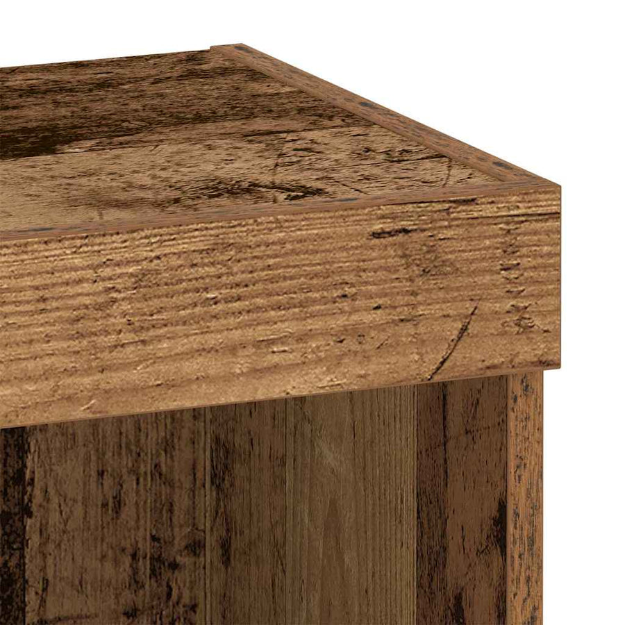 Tv-meubelset met LED 2 pcs Oudhout 40 x 30 x 30 cm Bewerkt hout