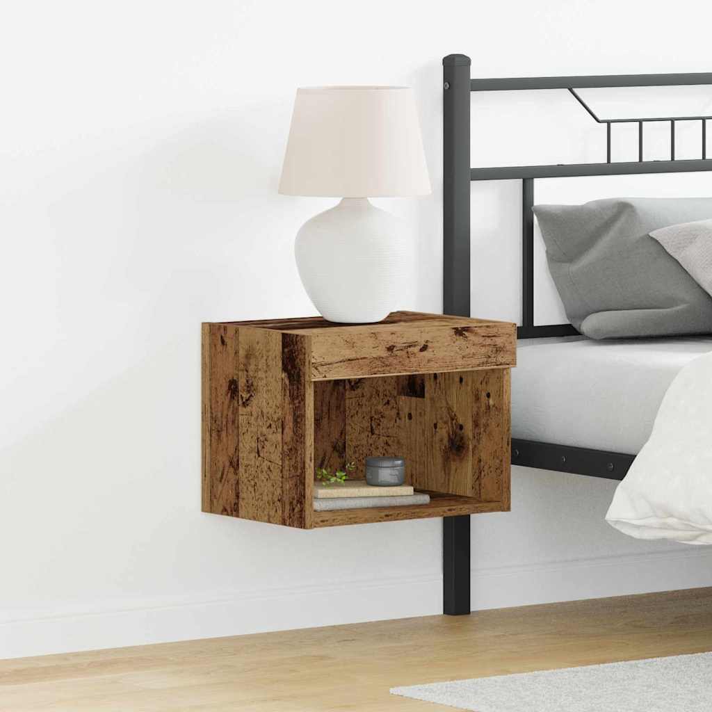 Tv-meubelset met LED 2 pcs Oudhout 40 x 30 x 30 cm Bewerkt hout