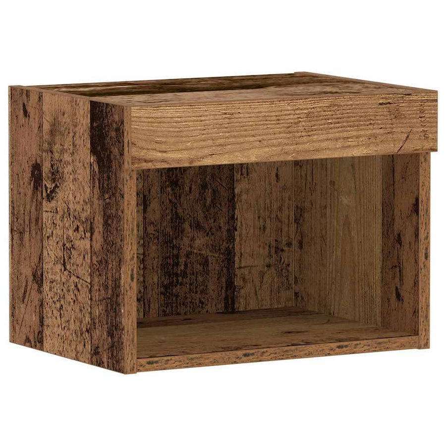 Tv-meubelset met LED 2 pcs Oudhout 40 x 30 x 30 cm Bewerkt hout