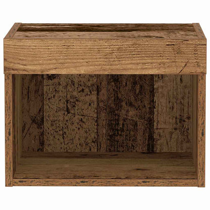 Tv-meubelset met LED 2 pcs Oudhout 40 x 30 x 30 cm Bewerkt hout