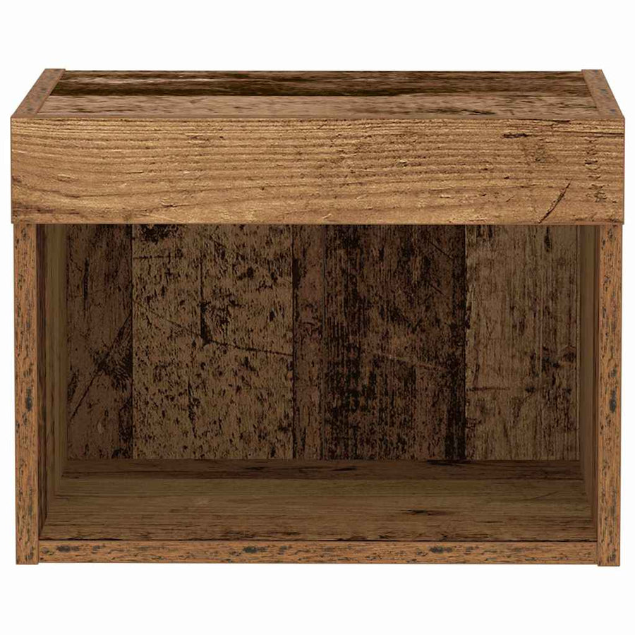 Tv-meubelset met LED 2 pcs Oudhout 40 x 30 x 30 cm Bewerkt hout