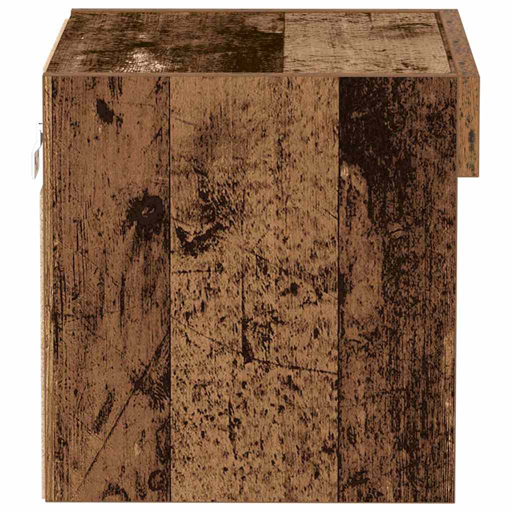 Tv-meubelset met LED 2 pcs Oudhout 40 x 30 x 30 cm Bewerkt hout