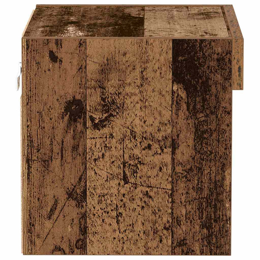Tv-meubelset met LED 2 pcs Oudhout 40 x 30 x 30 cm Bewerkt hout