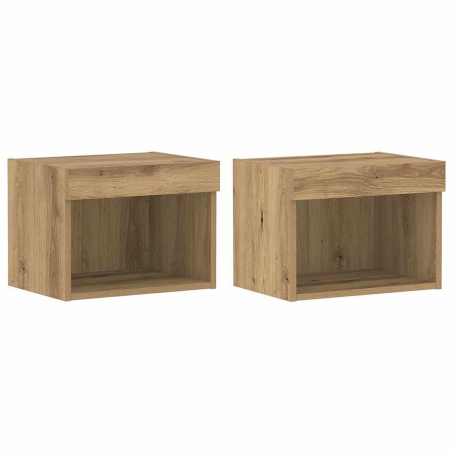 Tv-meubelset 2 pcs Artisan Eiken 40 x 30 x 30 cm Bewerkt hout