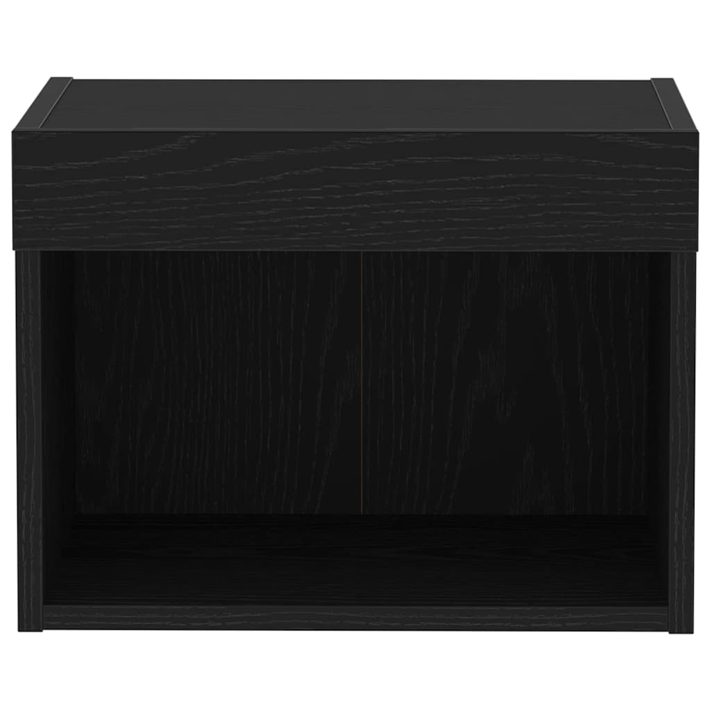 Tv-meubelset 2 pcs Zwart Eiken 40 x 30 x 30 cm Bewerkt hout