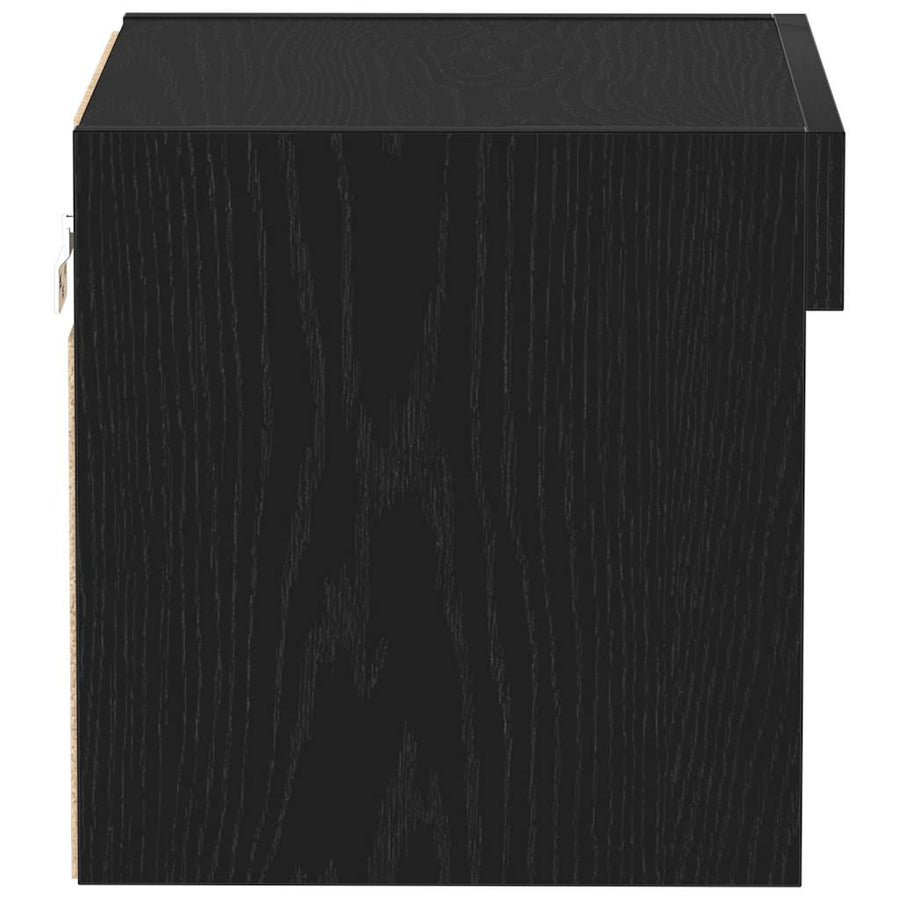 Tv-meubelset 2 pcs Zwart Eiken 40 x 30 x 30 cm Bewerkt hout