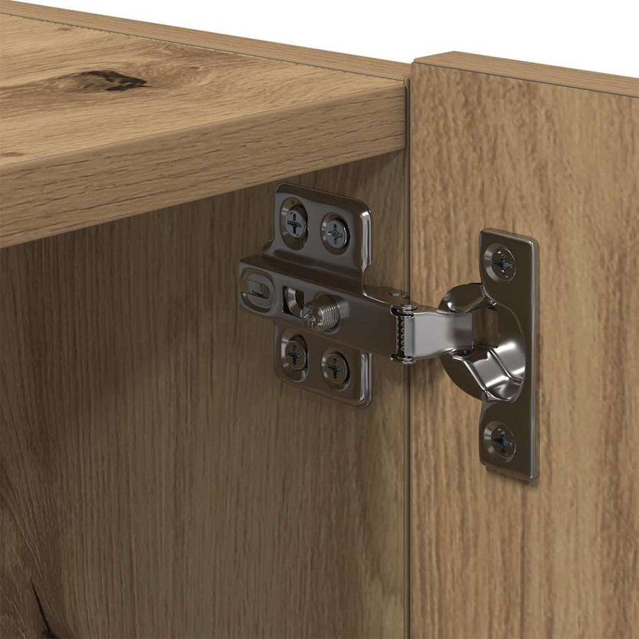 TV Wandkast Artisan Eiken 100 x 35 x 31 cm Bewerkt hout