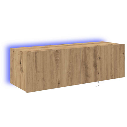 TV Wandkast Artisan Eiken 100 x 35 x 31 cm Bewerkt hout
