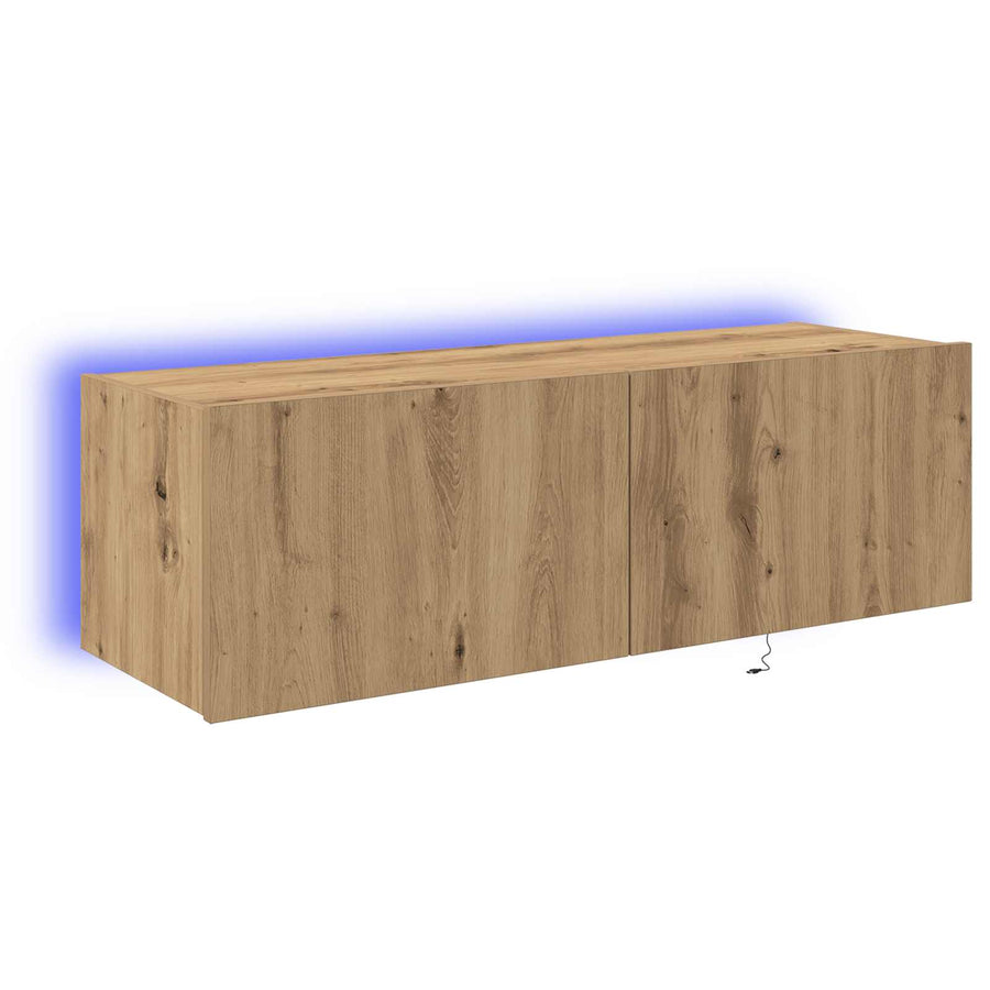 TV Wandkast Artisan Eiken 100 x 35 x 31 cm Bewerkt hout