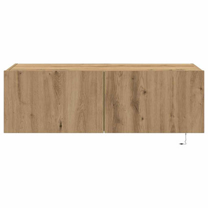 TV Wandkast Artisan Eiken 100 x 35 x 31 cm Bewerkt hout