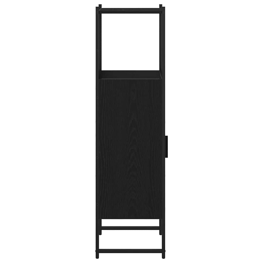 Badkamermeubelset Zwart Eiken 33 x 33 x 120,5 cm Bewerkt hout