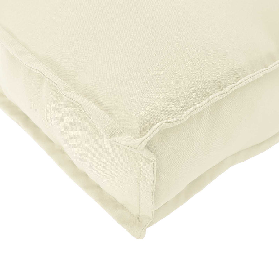 Kussen Crème 50 x 50 x 12 cm Oxford Stof