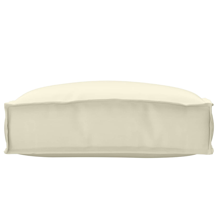 Kussen Crème 50 x 50 x 12 cm Oxford Stof