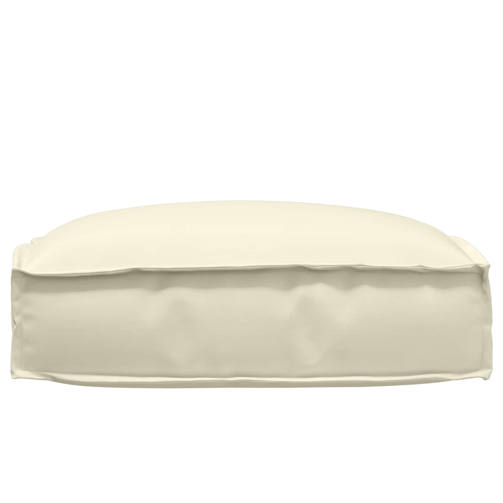 Kussen Crème 50 x 50 x 12 cm Oxford Stof