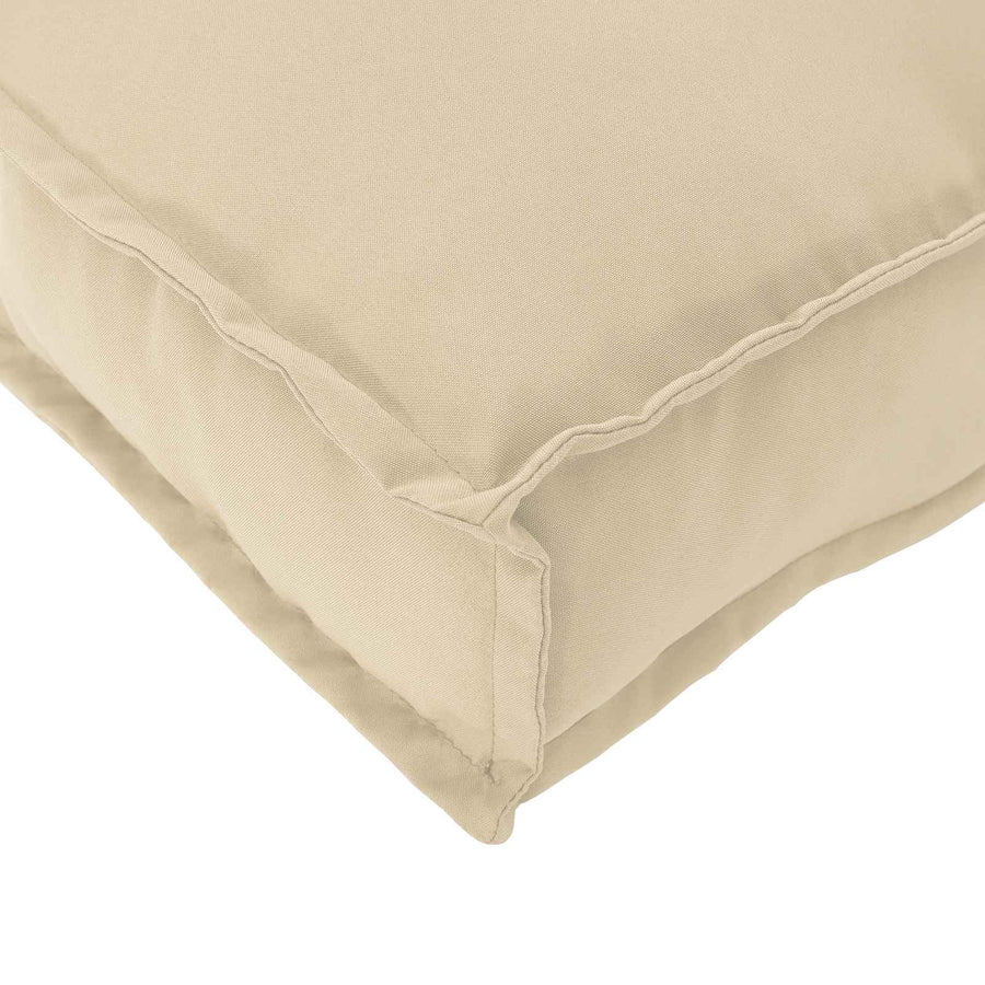 Kussen Beige 50 x 50 x 12 cm Oxford Stof