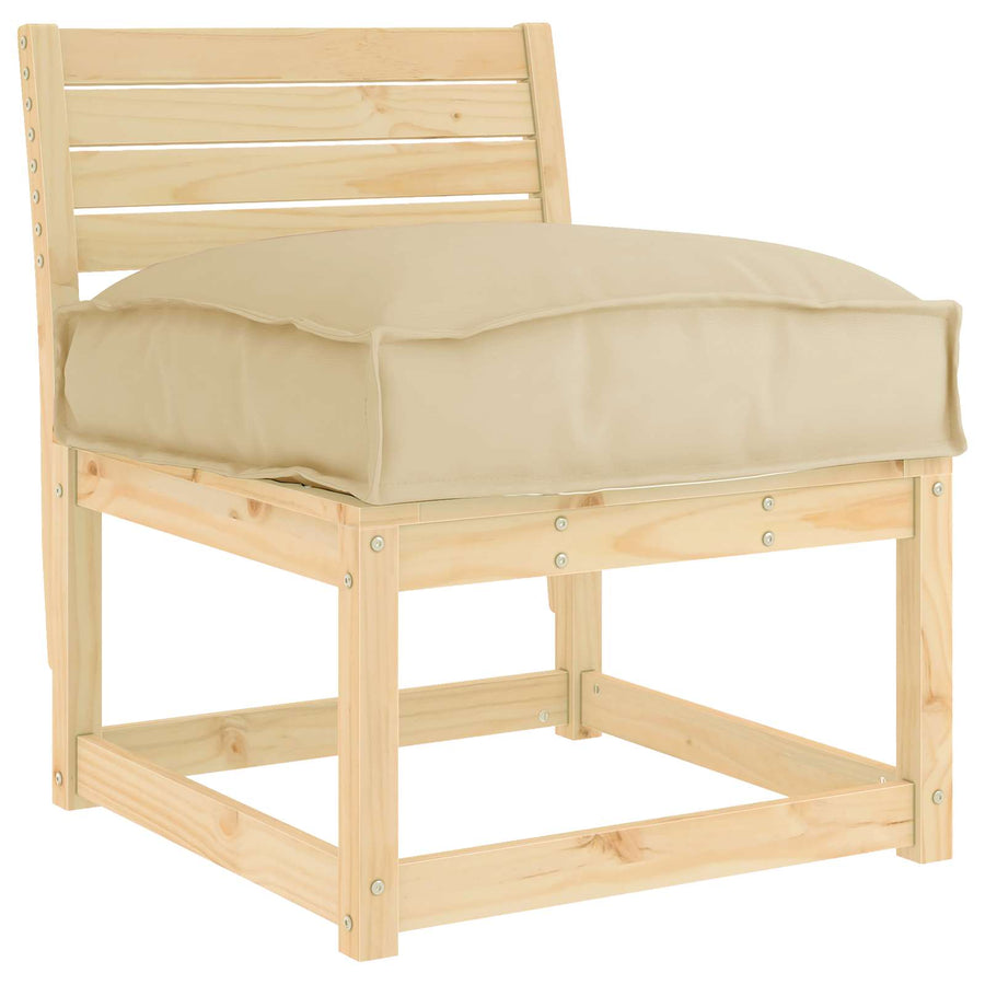 Kussen Beige 50 x 50 x 12 cm Oxford Stof