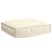 Kussen 60x60x12 cm crème Oxford stof