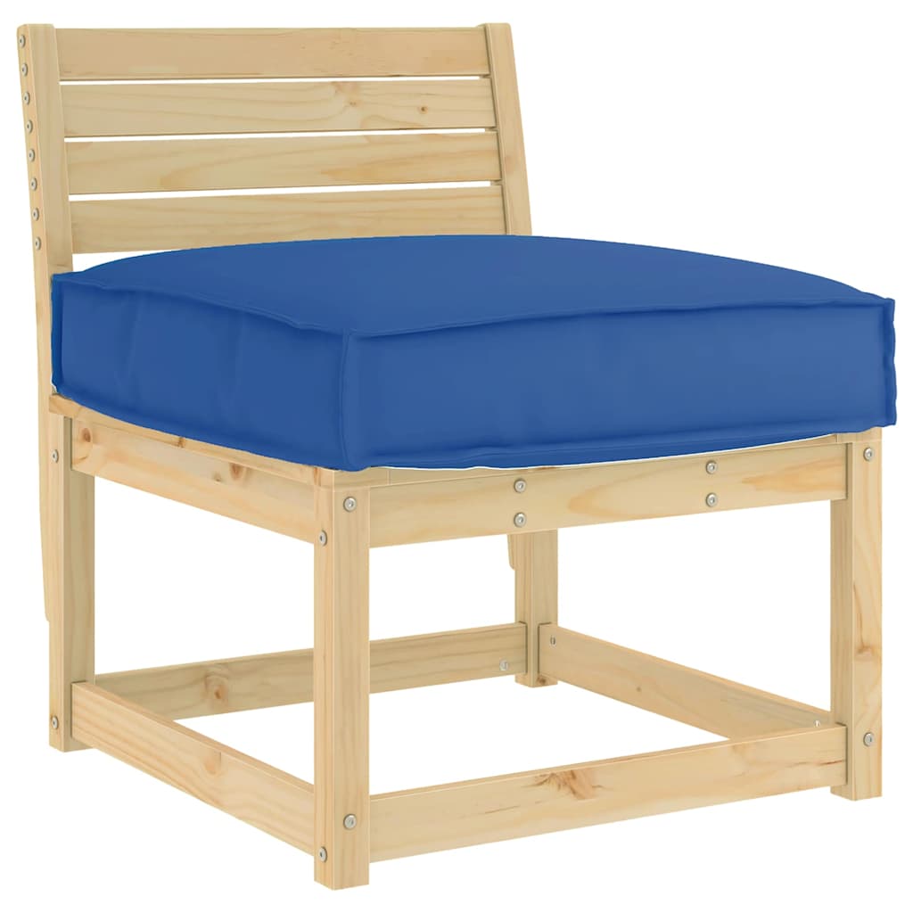 Palletkussen Voor Zitting 60 X 60 X 12 Cm koningsblauw