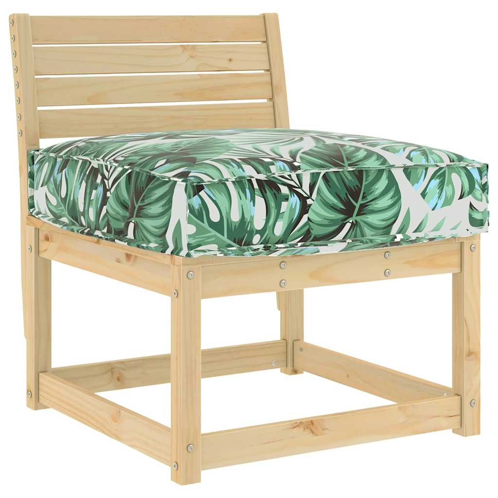 Palletkussen Voor Zitting Bloemen 60 X 60 X 12 Cm Bladpatroon