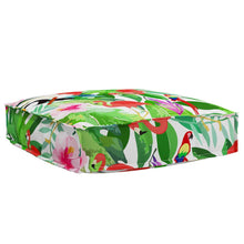 Palletkussen Voor Zitting Bloemen Multikleur 60 X 60 X 12 Cm Tropisch jungle