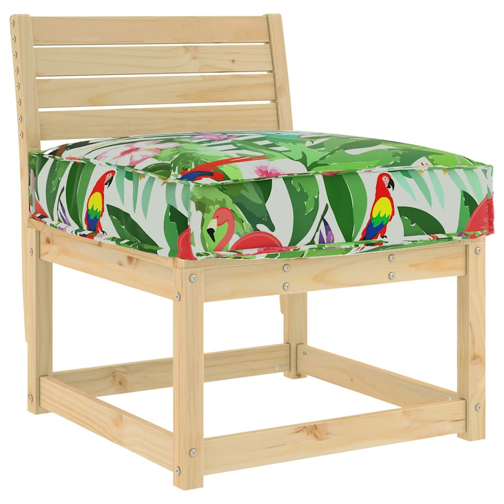Palletkussen Voor Zitting Bloemen Multikleur 60 X 60 X 12 Cm Tropisch jungle