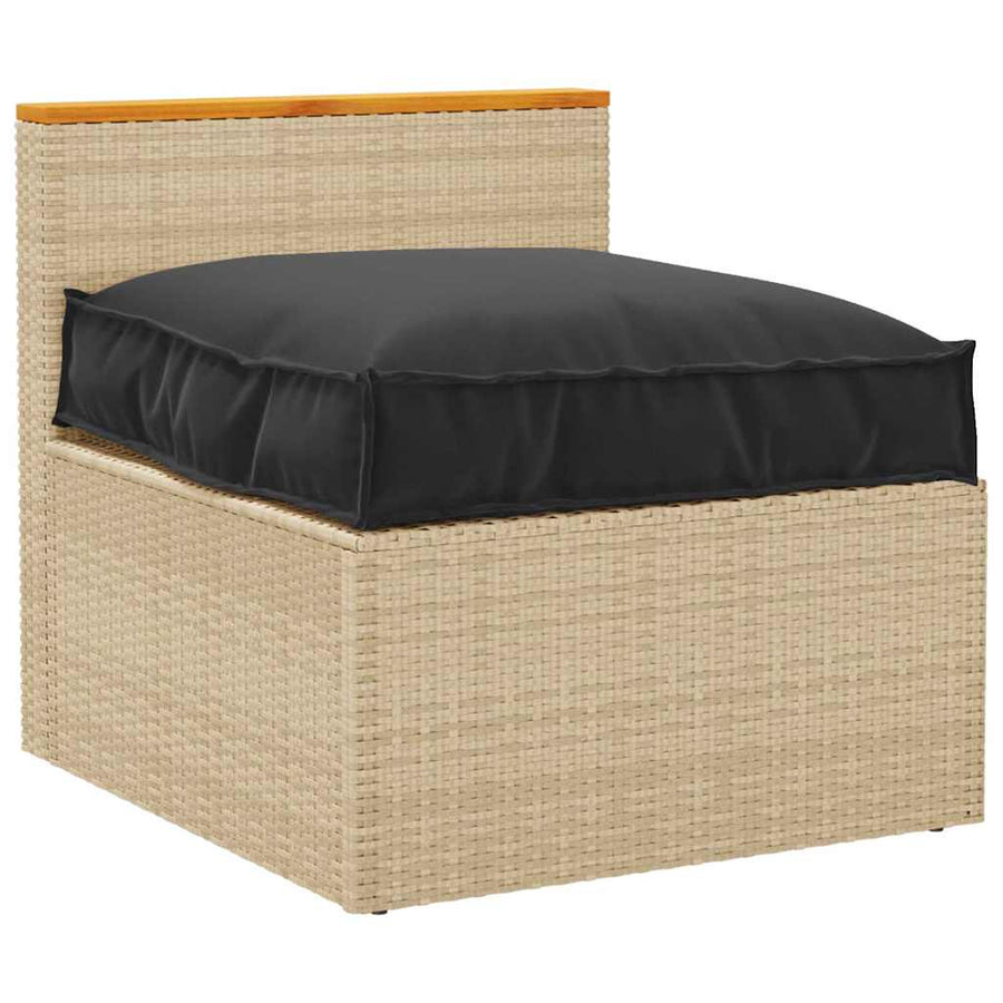 Palletkussen Voor Zitting 70 X 70 X 12 Cm Oxford Stof Zwart