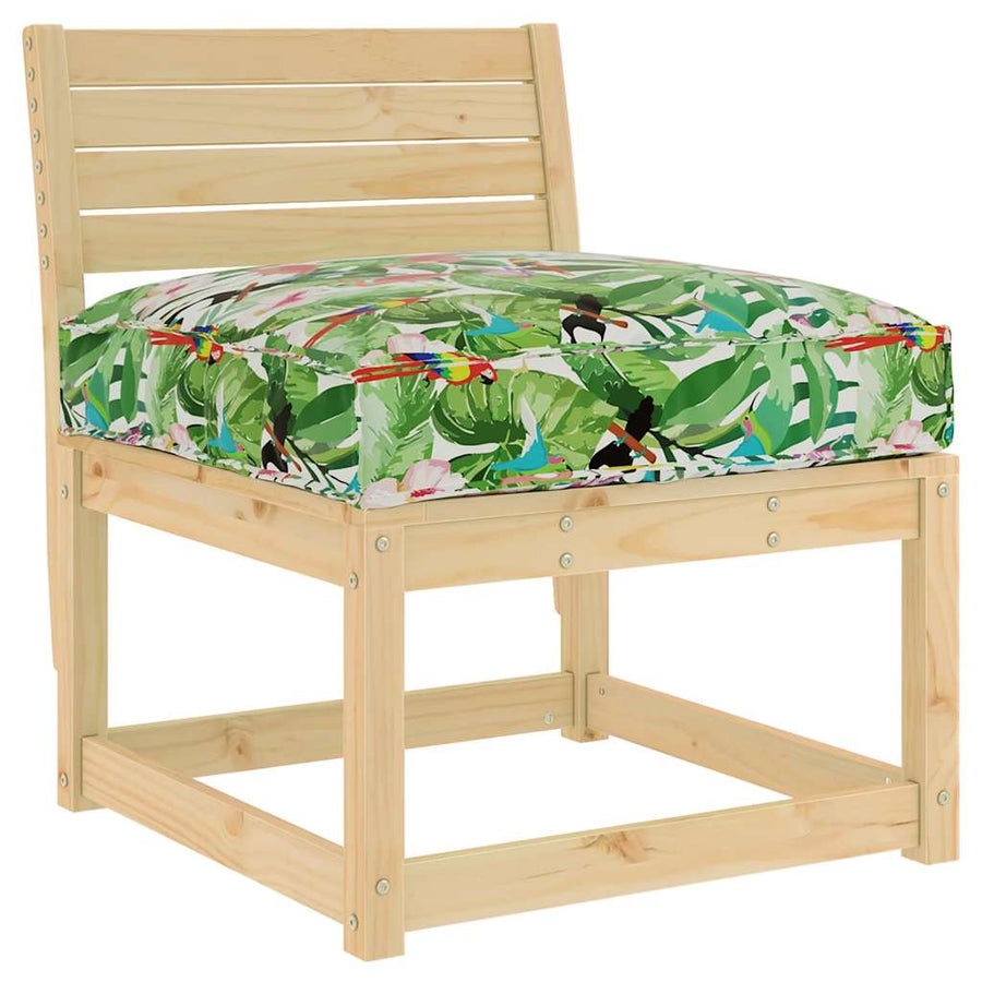 Palletkussen Voor Zitting Bloemen Multikleur 70 X 70 X 12 Cm Tropisch jungle