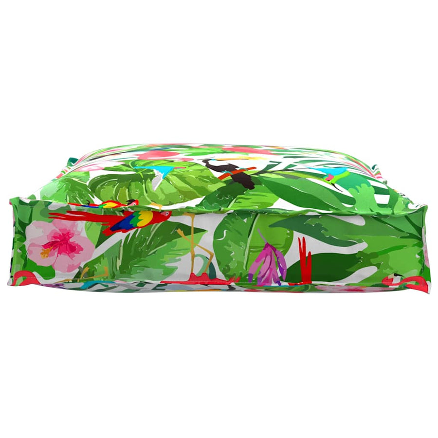Palletkussen Voor Zitting Bloemen Multikleur 70 X 70 X 12 Cm Tropisch jungle