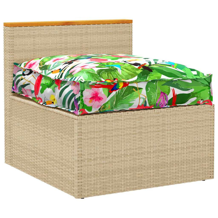 Palletkussen Voor Zitting Bloemen Multikleur 70 X 70 X 12 Cm Tropisch jungle